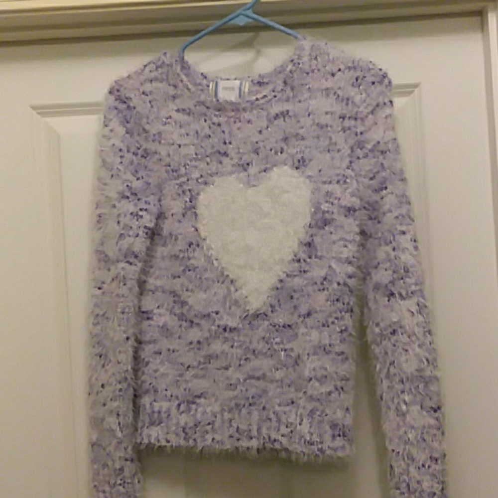 Youth girls furry sweater